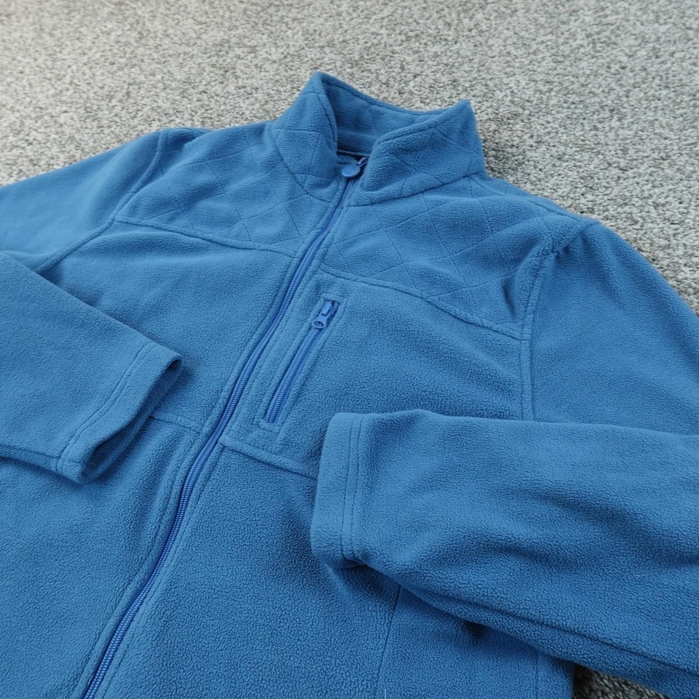 Outback Trading Jacket Womens XL Blue Fleece Full Zip Outdoor Western Rodeo Coat
